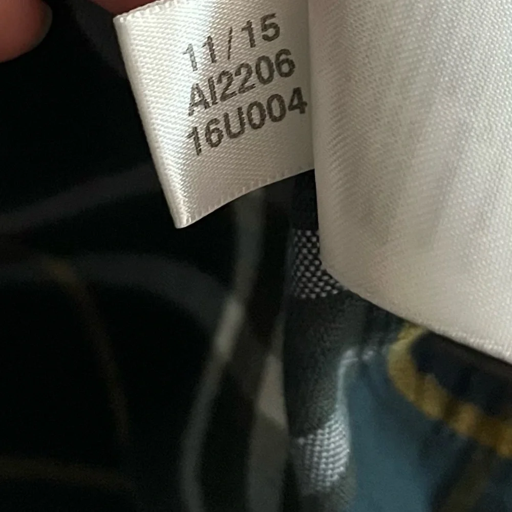 Adidas • Green Yellow Plaid Patterned Button Down Shirt